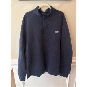L.L. Bean Quilted 1/4 Snap Pullover Sweatshirt Men's Size 3XL Tradition Fit